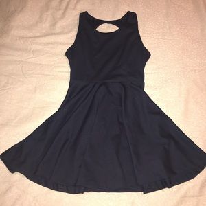 Foreign Exchange Cutout Peplum Dress